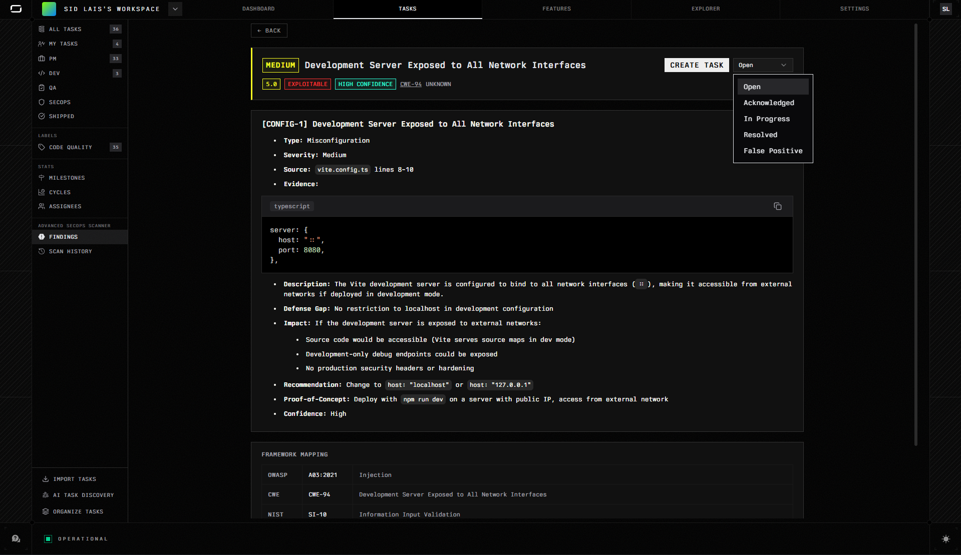 Tasks – Planning & Execution | Origin Docs